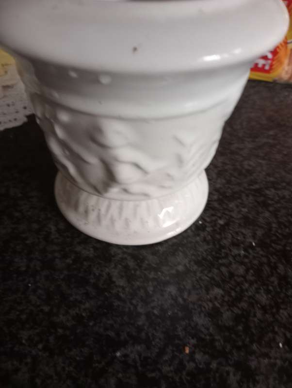 Detailed porcelain flower vase