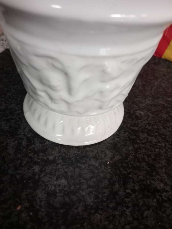Detailed porcelain flower vase