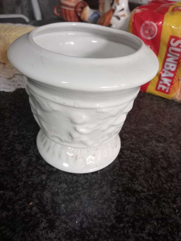 Detailed porcelain flower vase