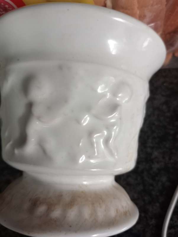 Detailed porcelain flower vase