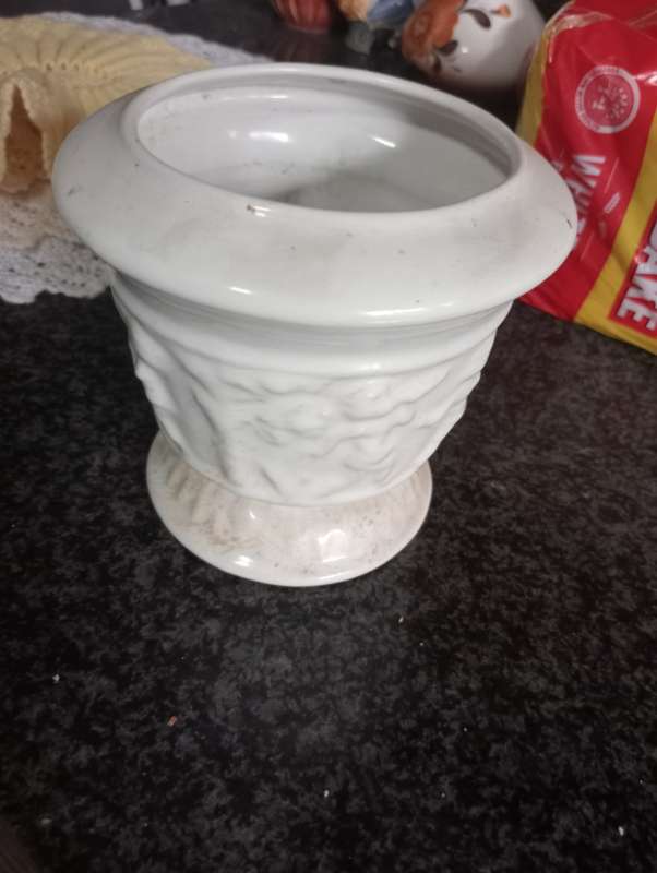 Detailed porcelain flower vase