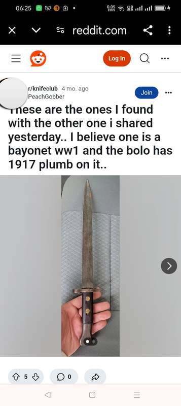 ANTIQUE BRIITISH  LEE METFORD ANGLO BOERE WAR WW2 BAYONET 1888
