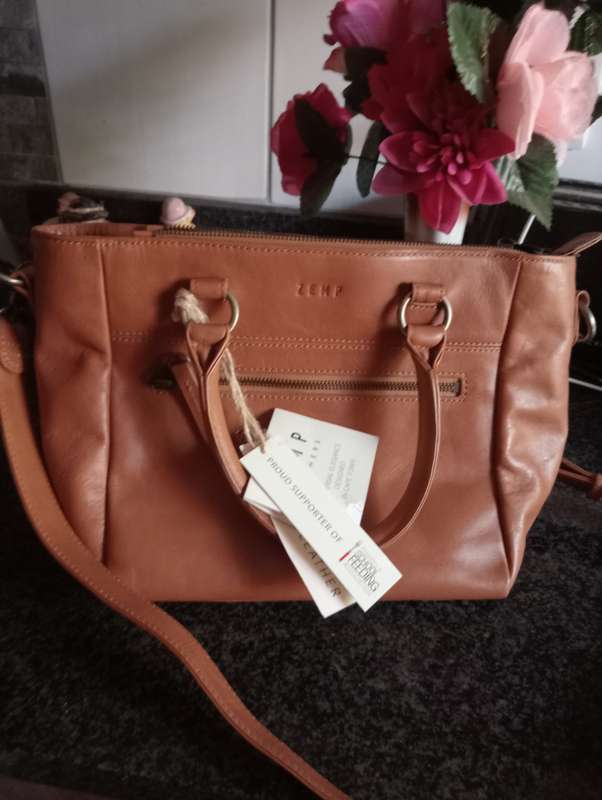 ZEMP GENUINE LEATHER LADIES HANDBAG
