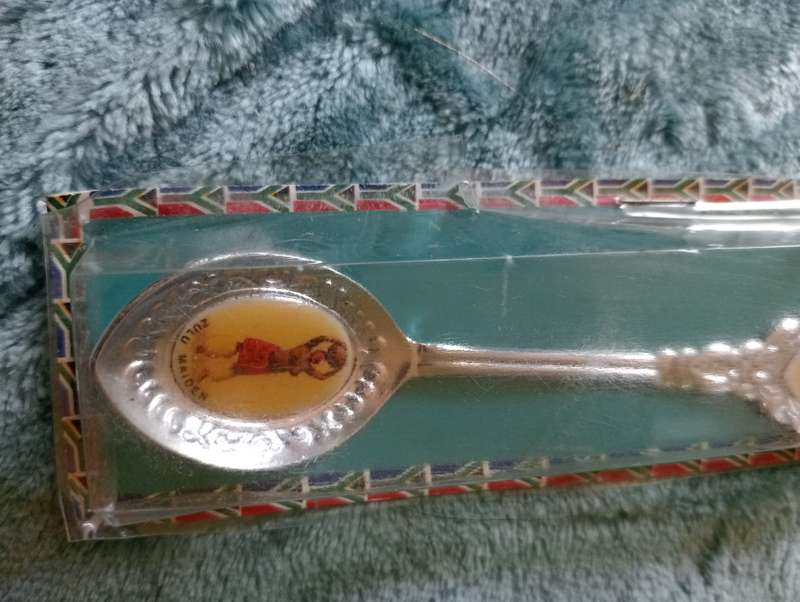 VINTAGE ZULU  MAIDEN SOUTH AFRICA SPOON