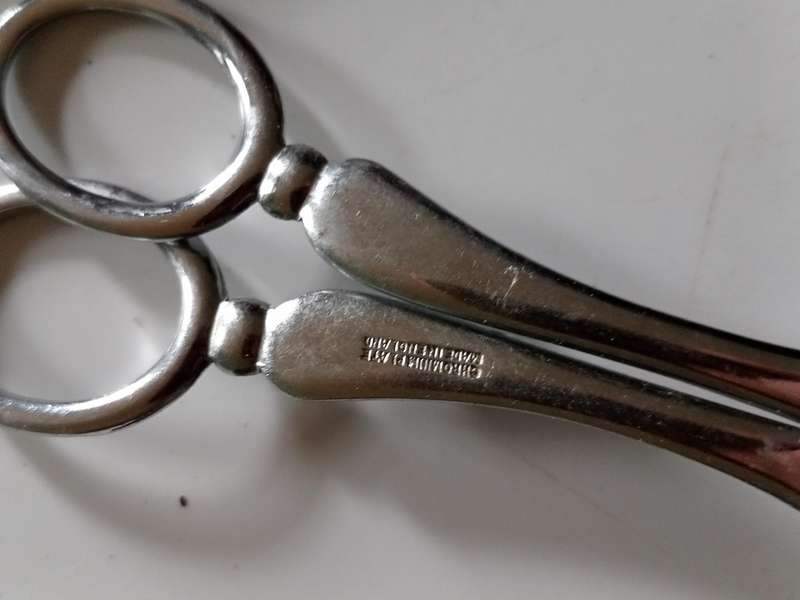 Vintage chromuim tong