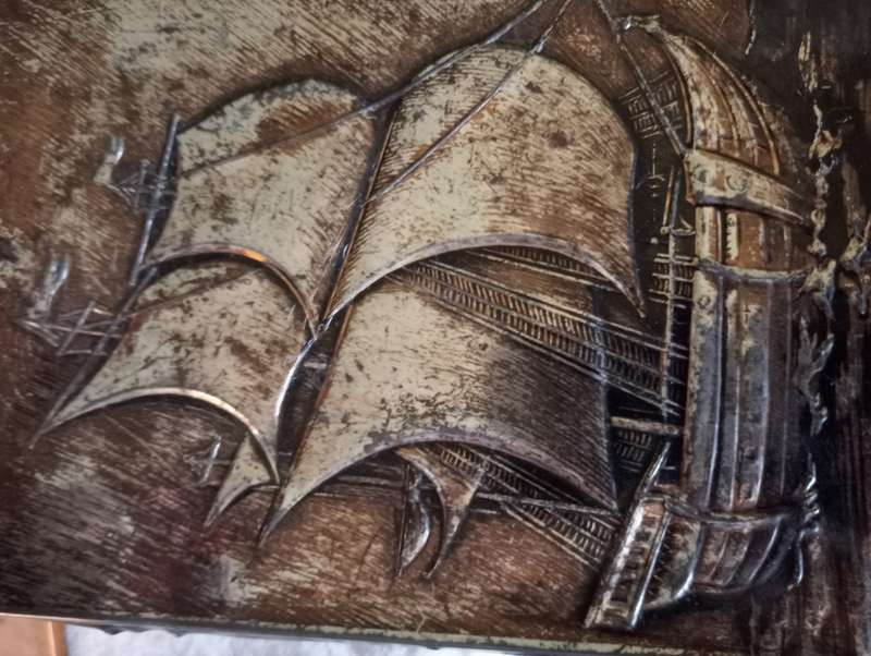 Vintage collectable ship tin