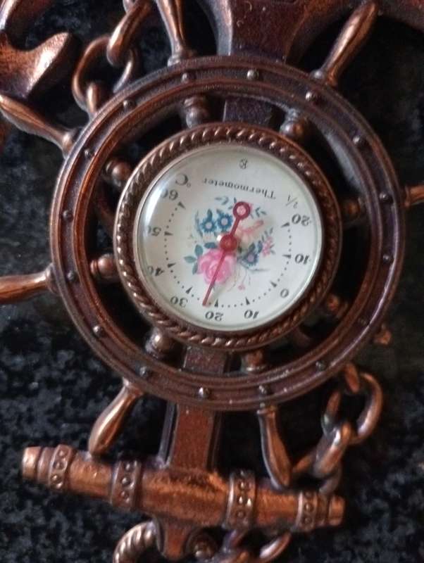VINTAGE COPPER THERMOMETER