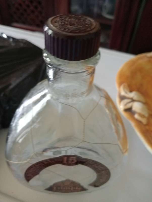 Collectable dimples whisky bottle