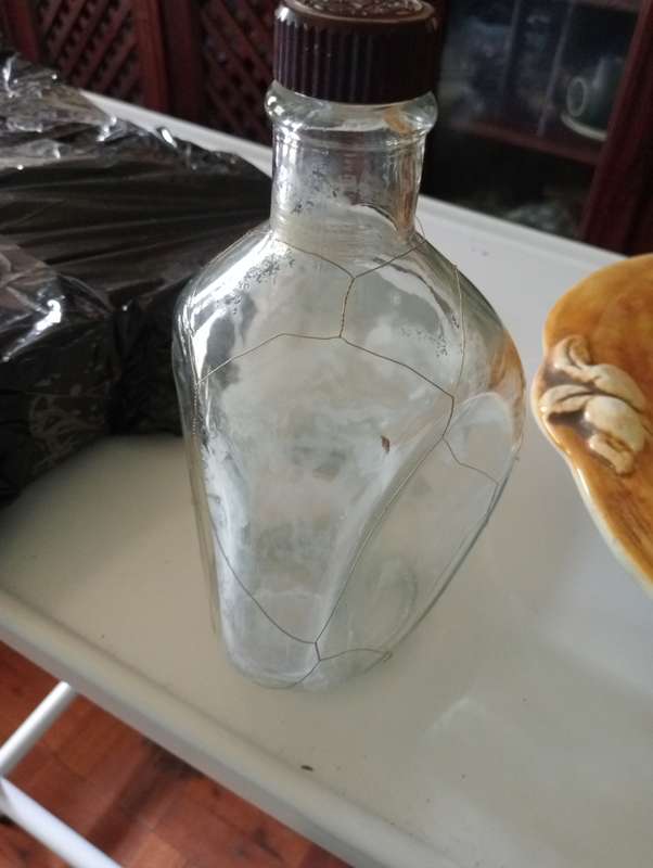 Collectable dimples whisky bottle