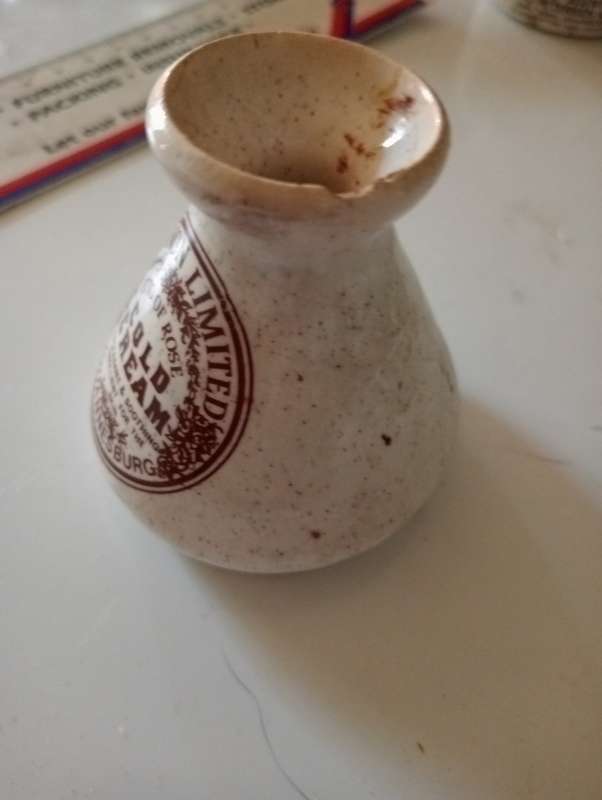 ANTIQUE LENNONS COLD CREAM HOLDER