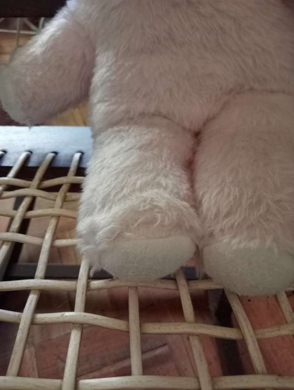 VINTAGE LIGHT PINK STUFFED BEAR