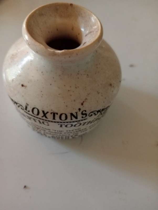ANTIQUE LOXTON ANTISEPTIC TOOTHPASTE HOLDER