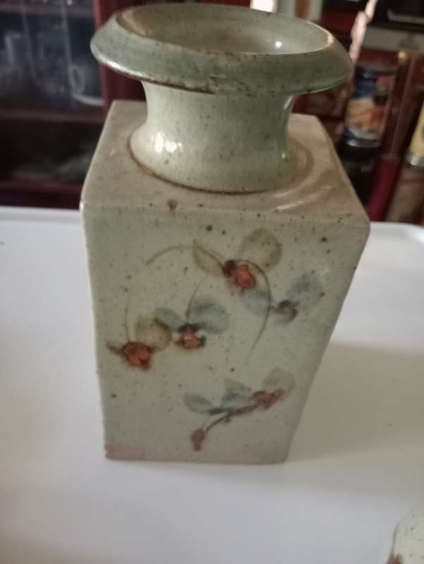 VINTAGE POTTERY GLAZED VASE