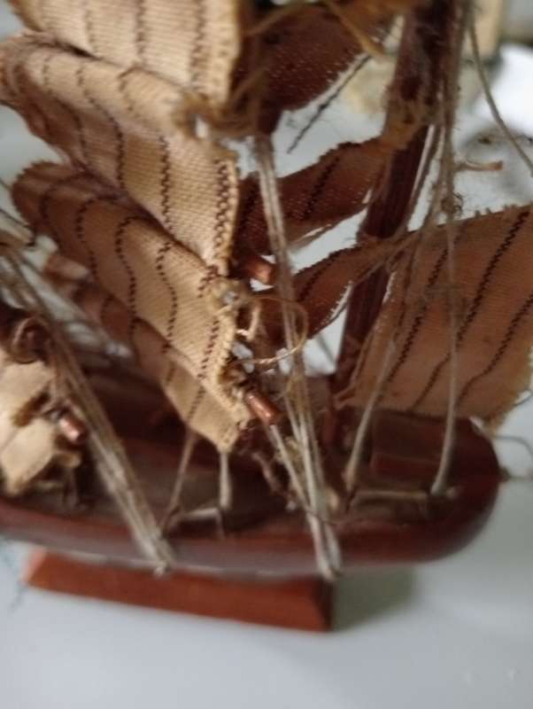 VINTAG SMALL WOODEN SHIP