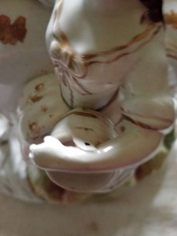 STAFFORDSHIRE VICTORIAN MILK MAID WITH COW