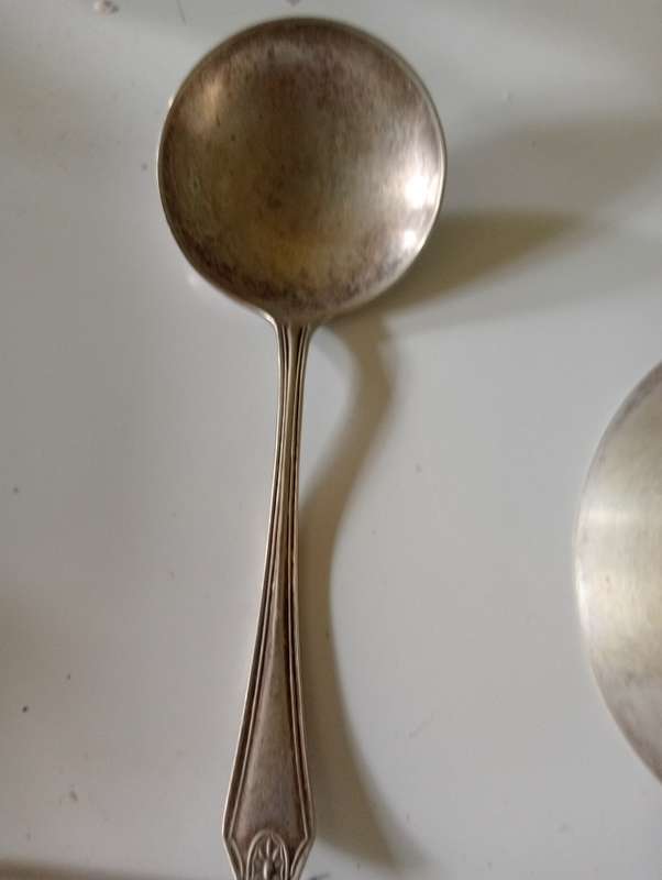 VINTAGE EPNS 2 HANDLE SUGAR BOWL AND SPOON