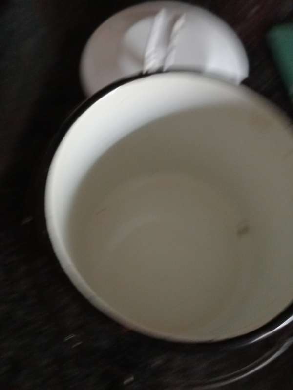 VINTAGE ENAMEL BILLY CAN