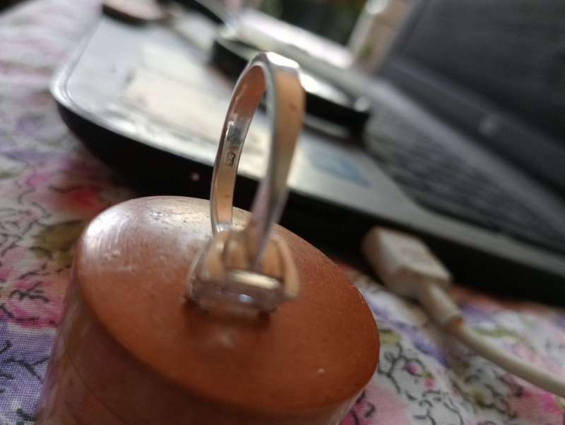 WOMENS  CZ 925 STERLING SILVER RING