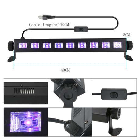 UV LED PARTY BLACK LIGHT 12x3W
