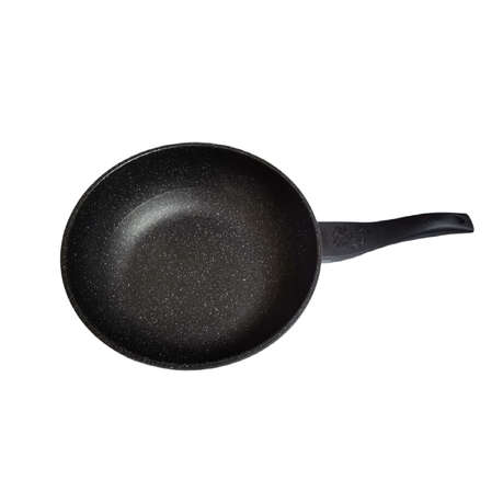 Non-Stick Stainless Steel Frying Pan Wok with Self-Standing Lid - 32cm