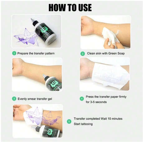 30ml Stencil Stuff Tattoo Stencil Transfer Gel - Vegan & Skin-Safe