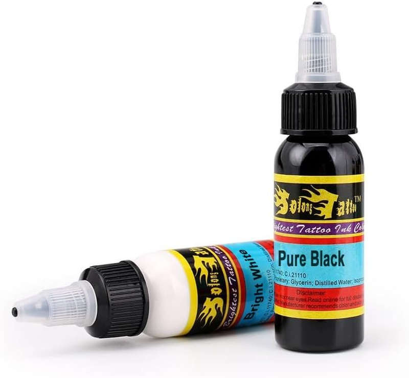 Ink Set Pigment Kit Snow Pure Black Tattoo Supplies 1OZ(30ml)