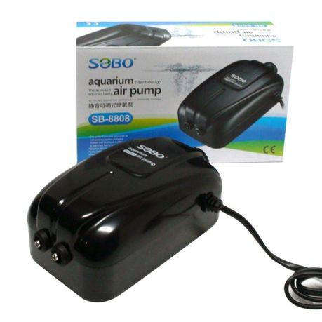 Sobo Aquarium Silent Design Air Pump Double Air Output Adjustable 2x6L/Min