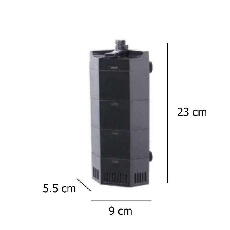 Aquarium Corner Filter Water Surface Clean Sobo, Power: 12W, F. Max: 600L/H(WP-707C)