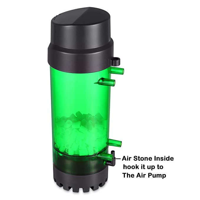 LH600 Fluidized Filter with K1 Media, Air Stone & Bio Sponge  Internal Aquarium Filter