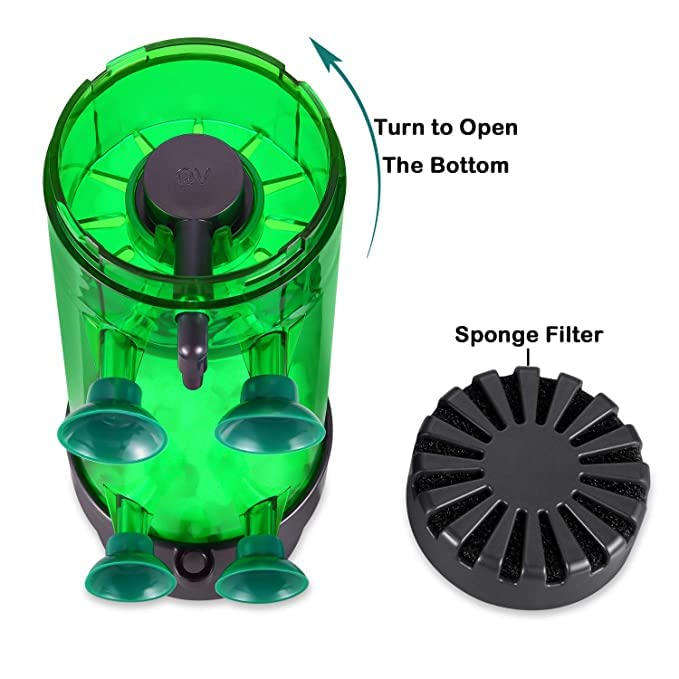 LH600 Fluidized Filter with K1 Media, Air Stone & Bio Sponge  Internal Aquarium Filter
