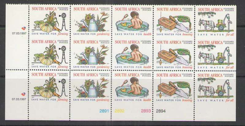 1992-1006 WATER CONSERVATION PART BOOKLET SHEET UNCUT UMM