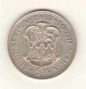 UNION OF SA 5/- SILVER CROWN 1960