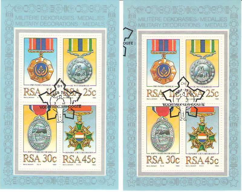SACC 581 MILITARY DECORATIONS CANELLATION VARIETY SEE BELOW