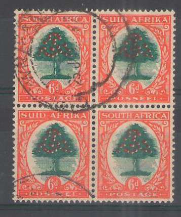 UNION SACC60B 6D WHITE ORANGES LISTED UHB VARIETY BLOCK OF 4