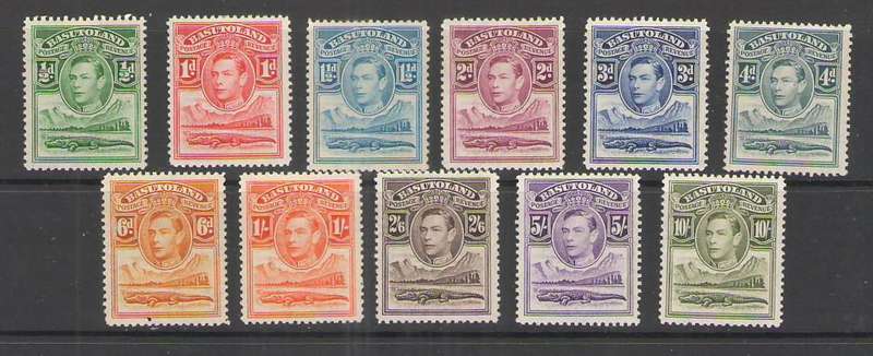 BASUTOLAND 1968 KGVI SET COMPLETE LMM