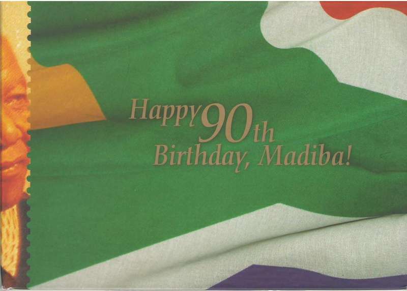 BOOKLET MANDELA HAPPY BIRTHDAY HARDCOVER WITH 2 MINISHEETS UMM