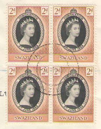 CORONATION ISSUE 1953 5 LOVELY BLOCKS OF 4