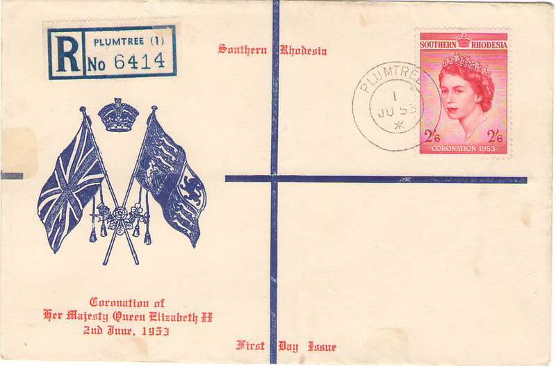 SOUTHERN RHODESIA 1953 CORONATION ON  ILLUSTRATED FDC CV R160