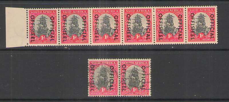 OFFICIAL SACC O42 STRIP OF 10 UMM PLUS I PAIR VFU CV R250