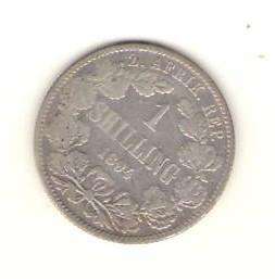 PAUL KRUGER 1/- SILVER COIN 1894
