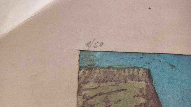 An original hand made print by international artist Hedwig Brecher Eibuschitz