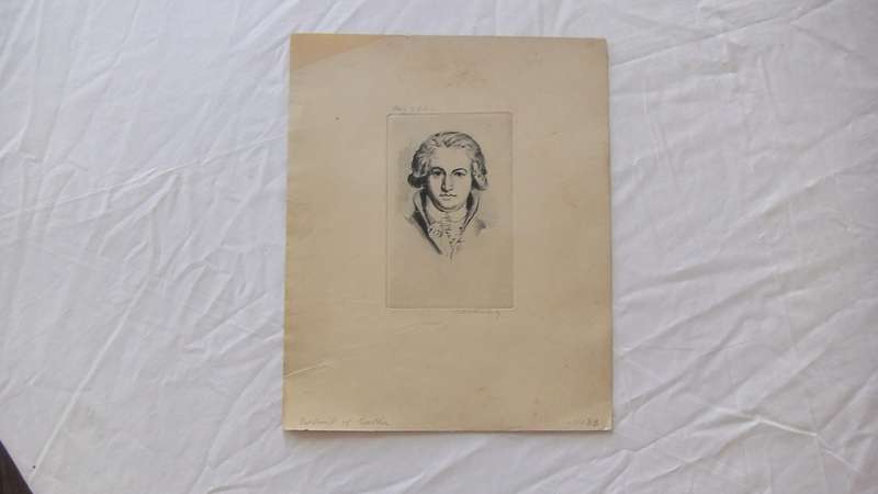 An original etching by international artist Hedwig Brecher Eibuschitz