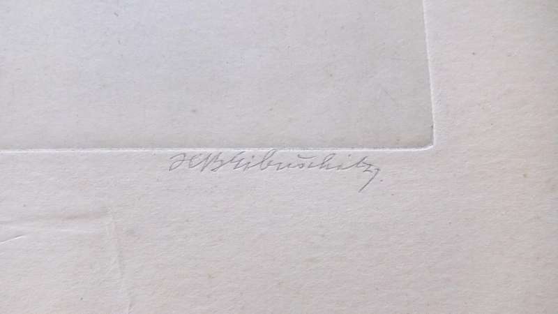 An original etching by international artist Hedwig Brecher Eibuschitz