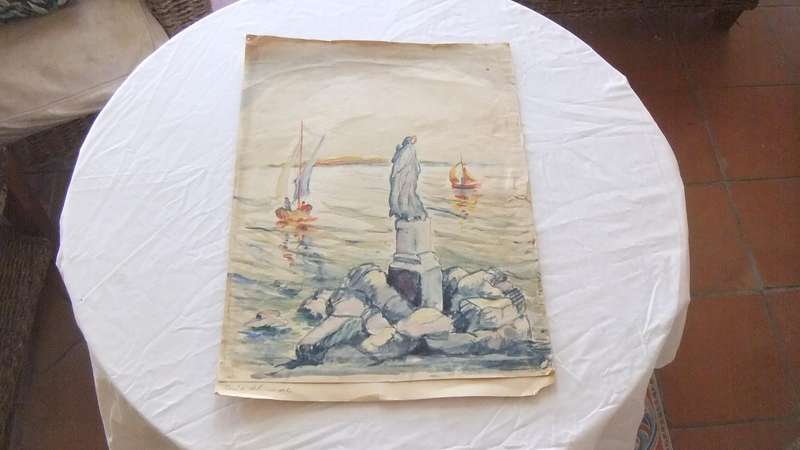 An original watercolour painting by international artist Hedwig Brecher Eibuschitz