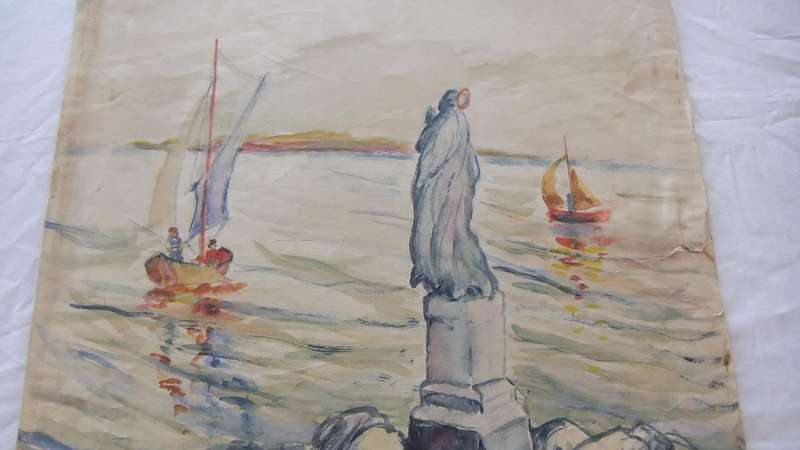 An original watercolour painting by international artist Hedwig Brecher Eibuschitz