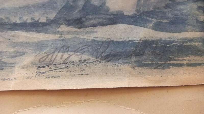 An original watercolour painting by international artist Hedwig Brecher Eibuschitz