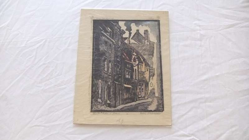 An original hand made print by international artist Hedwig Brecher Eibuschitz