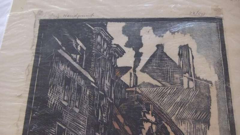 An original hand made print by international artist Hedwig Brecher Eibuschitz