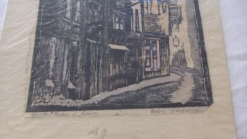 An original hand made print by international artist Hedwig Brecher Eibuschitz