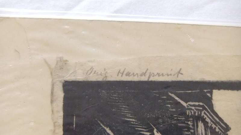 An original hand made print by international artist Hedwig Brecher Eibuschitz
